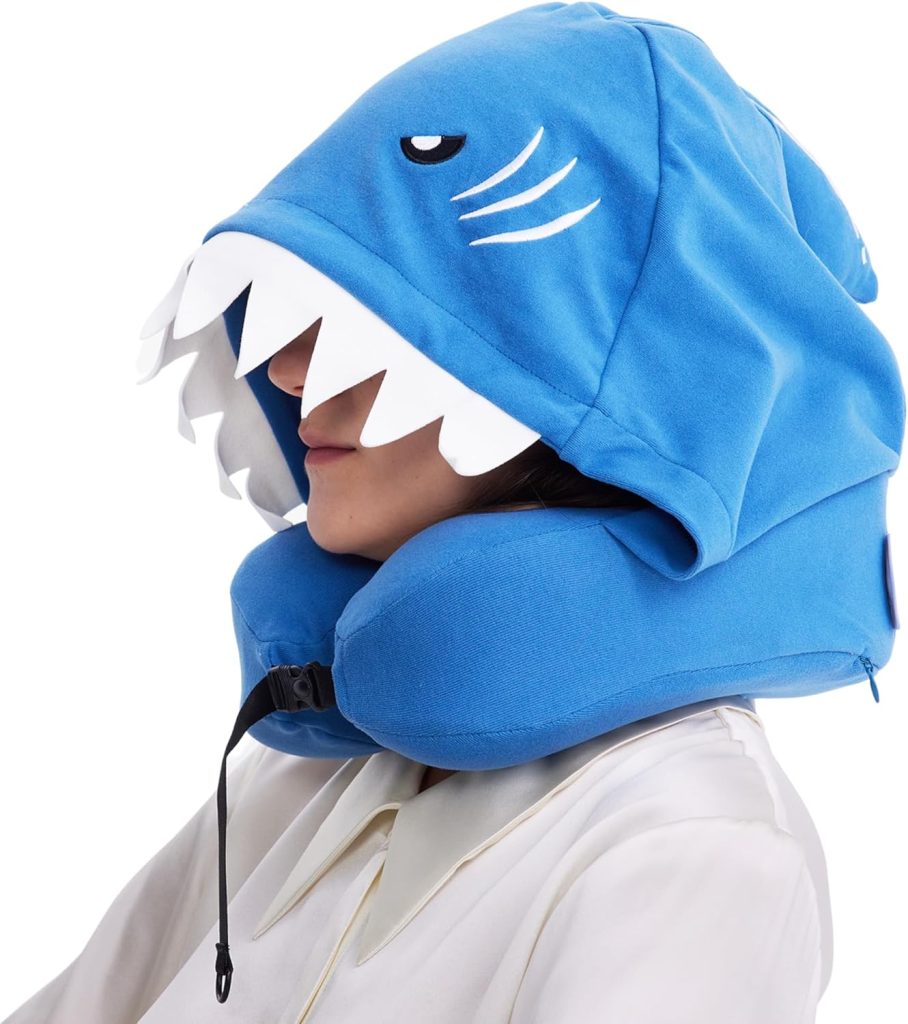 Travel Pillow with Hood