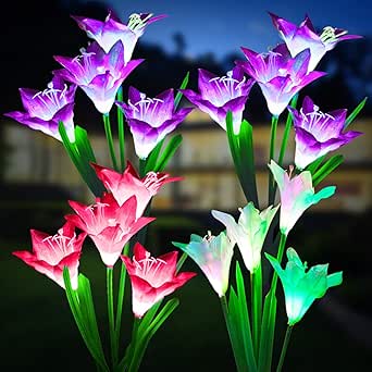 Kooper 4 Pack of Solar Garden Flowers!