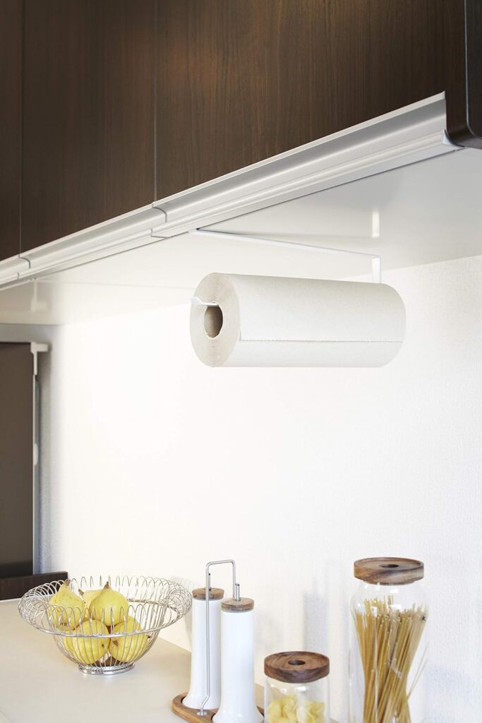 White Under Cabinet Kitchen Paper Holder!