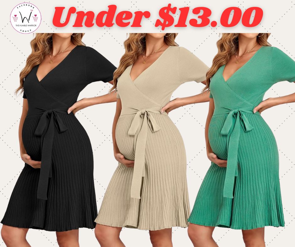 Pleated Maternity Dresses
