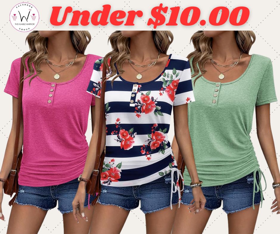 Zeagoo Ruched Tops!!
