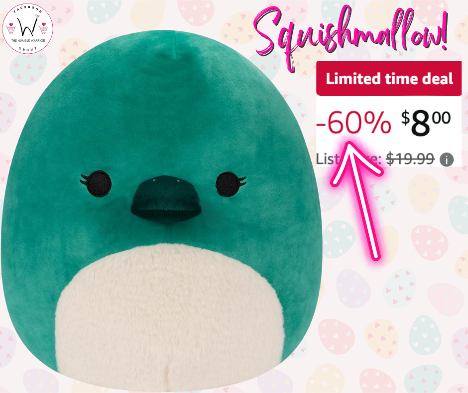 Squishmallows 14-Inch Selassi Green Platypus!