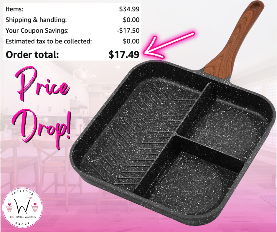 ESLITE LIFE 11 Inch Nonstick Divided Grill Pan!
