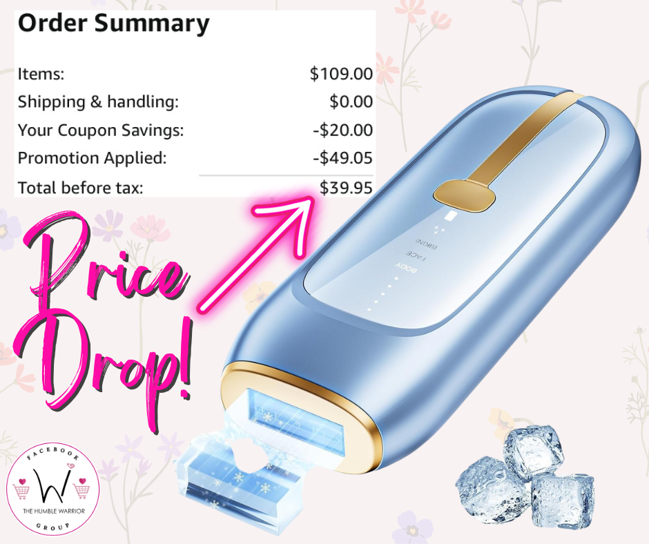 LUBEX Painless Sapphire Ice Cooling IPL Laser Hair Removal!