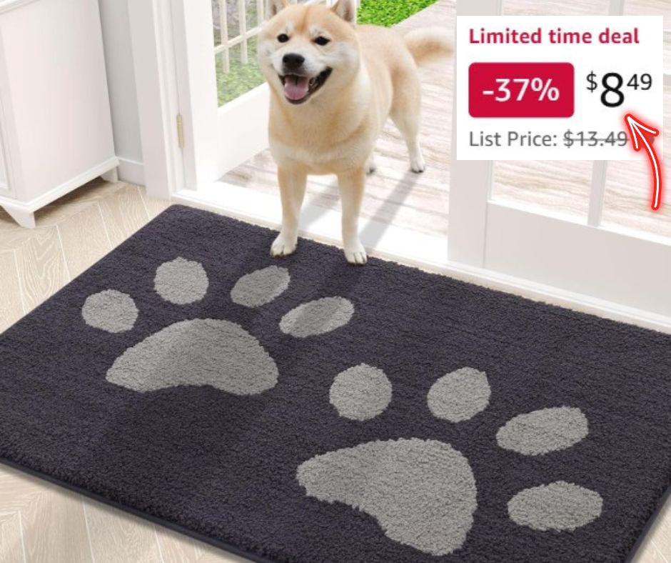 Door mat for muddy paws!