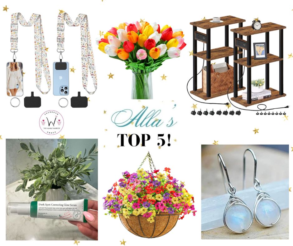 Alla’s TOP 5 best-selling items posted yesterday plus a bonus item!
