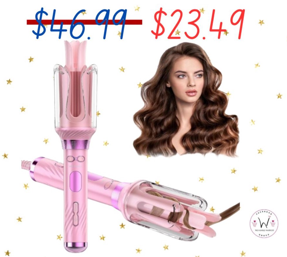 HITTIONA Rotating Curling Iron Wand!