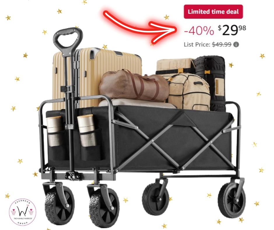 Collapsible Folding Outdoor Utility Wagon!