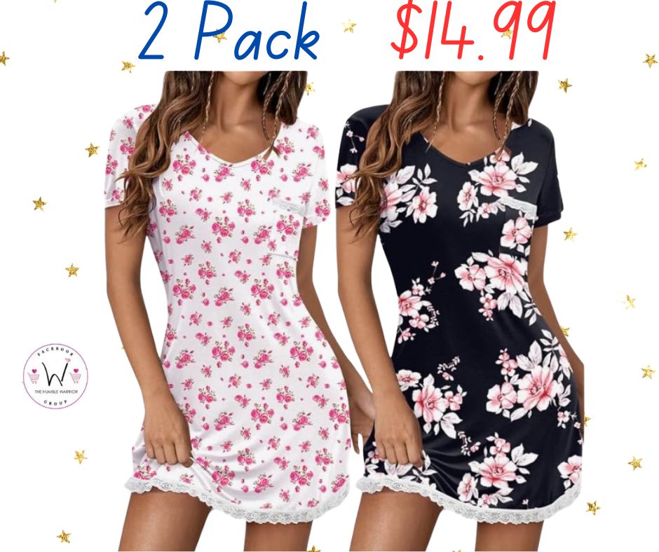 2-Pack Nightgowns from Ekouaer!