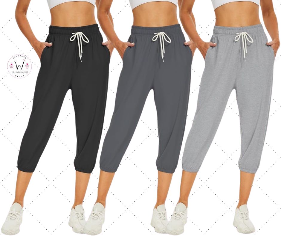 BATHRINS Lightweight Capri Sweatpants