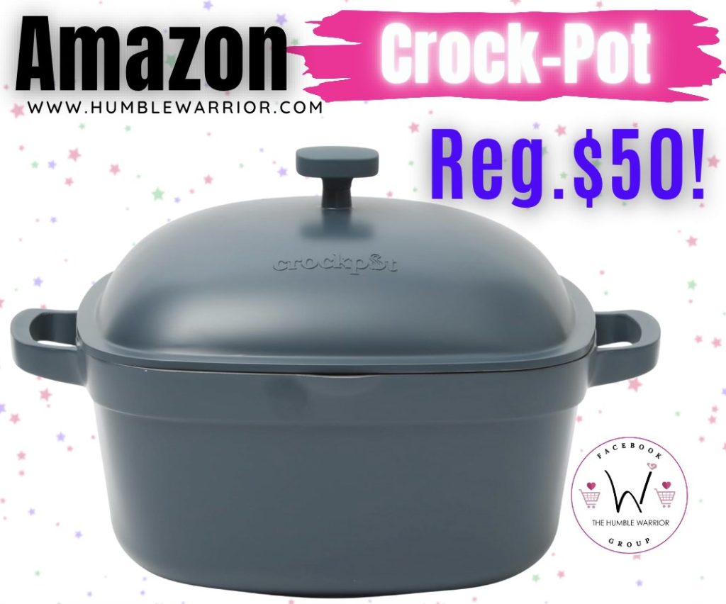 Crock-Pot Northvale Cast Aluminum Lightweight Durable 5.2 Quart Heavy Duty Dutch Oven