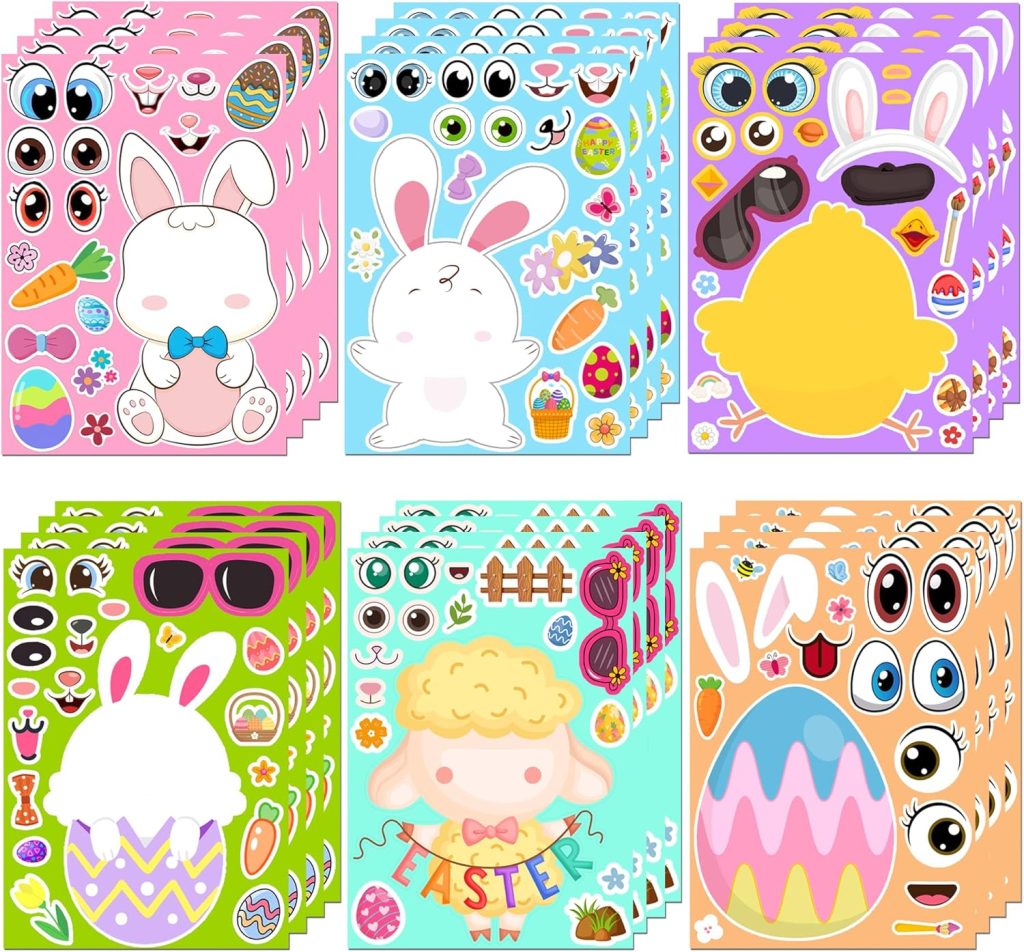 Make-a-Face Easter Stickers
