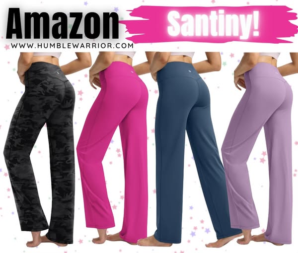 SANTINY High Waist Wide Leg Yoga Pants