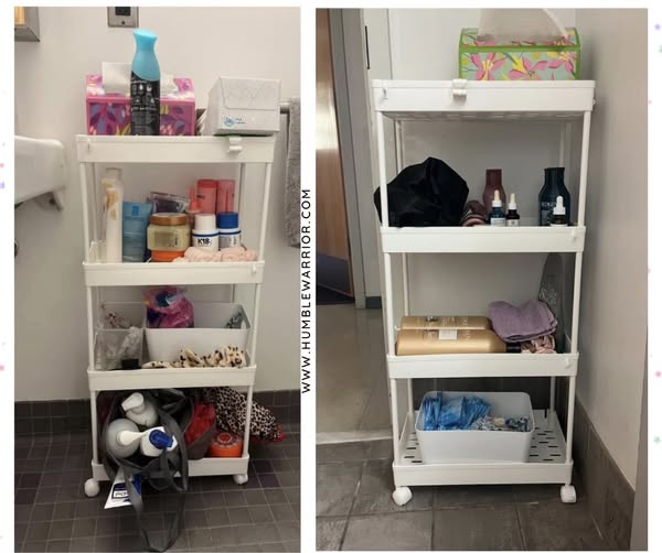 SPACEKEEPER Slim Rolling Storage Cart