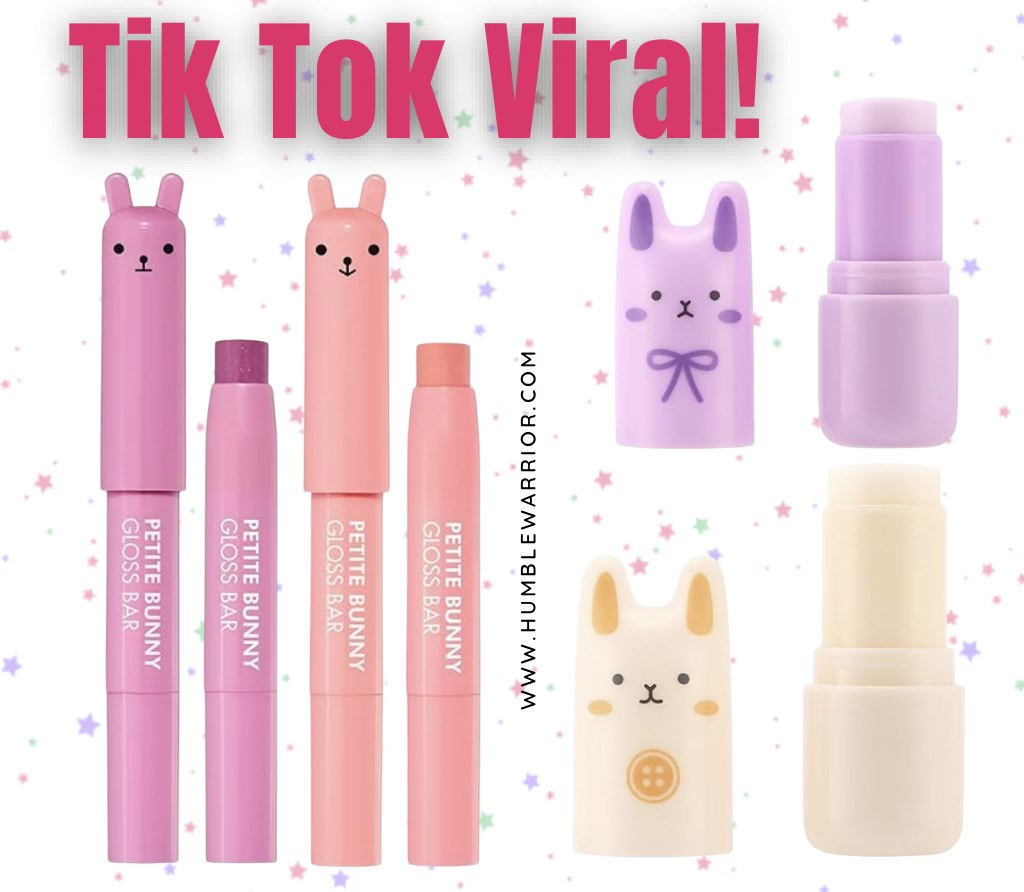 Tony Moly lip gloss and pocket perfume bears