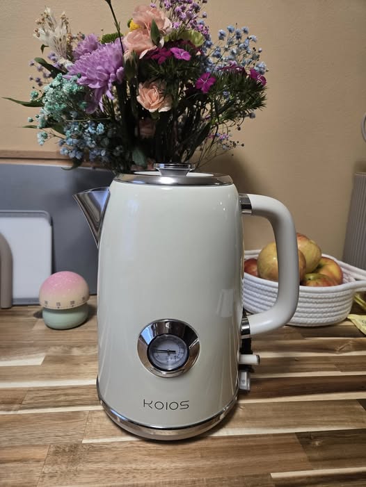 retro-style electric kettle
