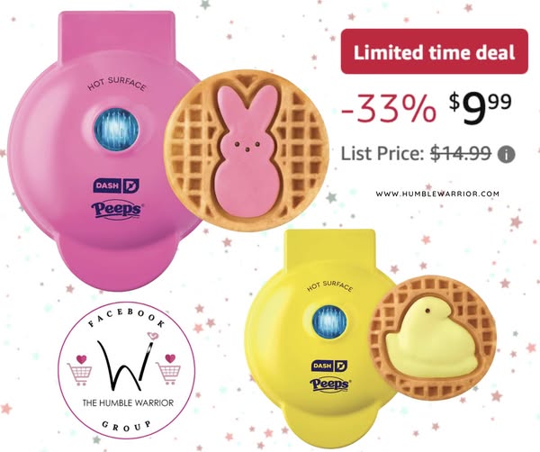 Whip up adorable bunny or chick-shaped waffles