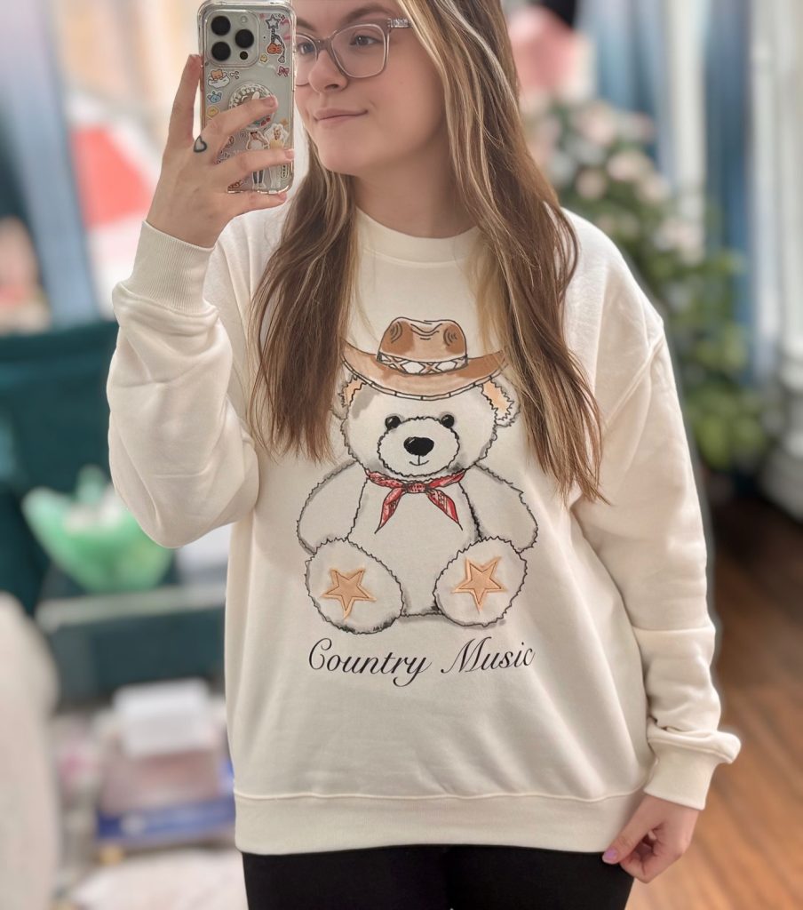 Country Music Teddy Bear Sweatshirt