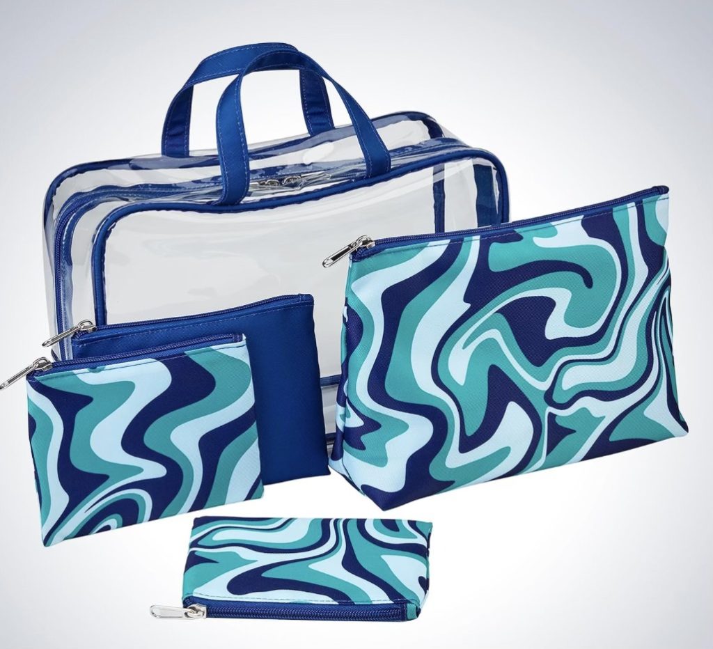 Conair 5 Piece Toiletry and Cosmetic Bag Set