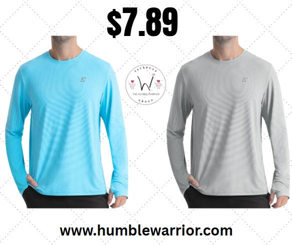 EoBeKee Men’s UPF 50+ Rash Guard Swim Shirts