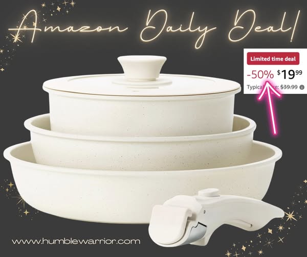 KIKCOIN 5 piece pot and pan set