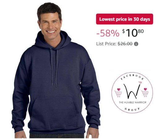 Hanes Men’s Ultimate Sweatshirt, Heavyweight Fleece Hoodie