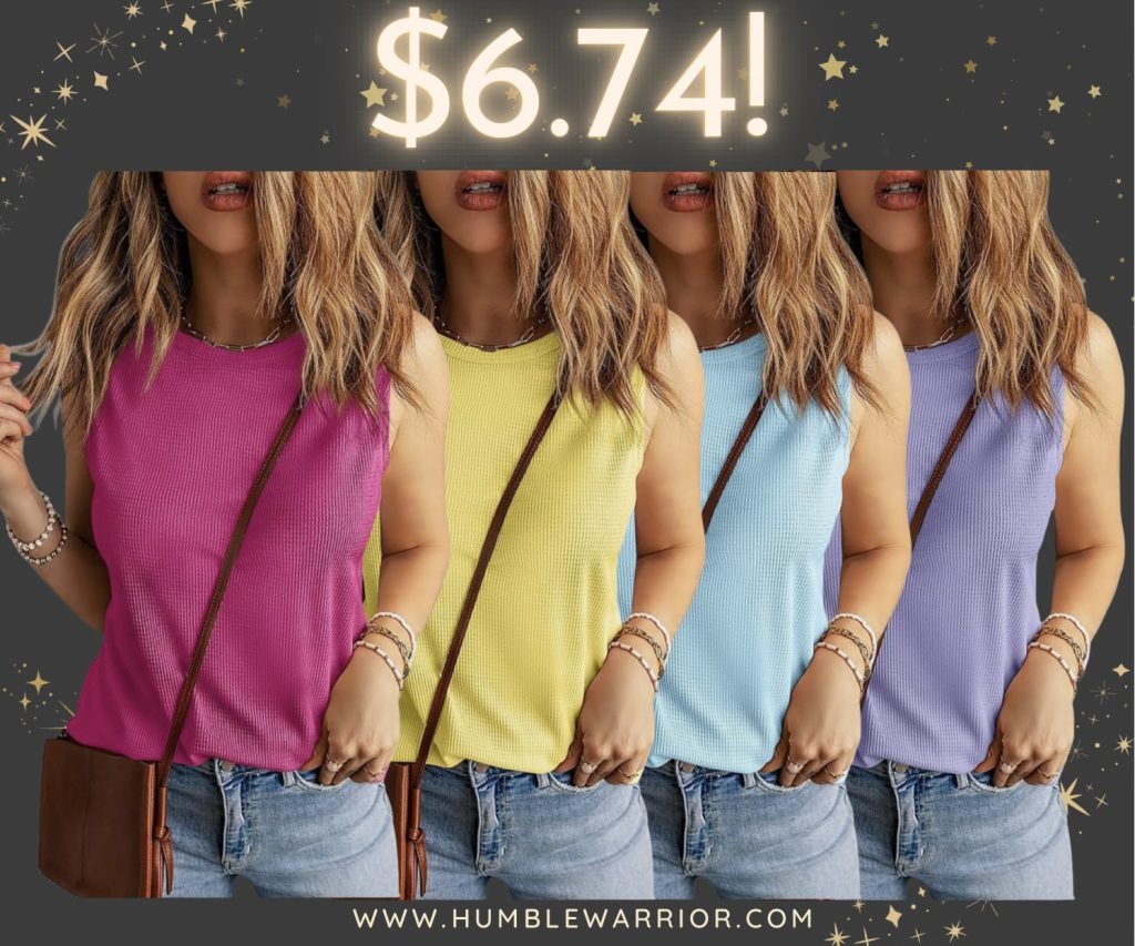 waffle knit top