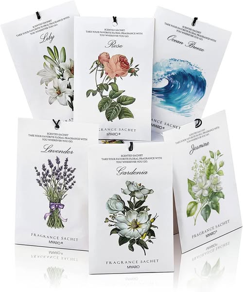 12-pack of scented sachets!