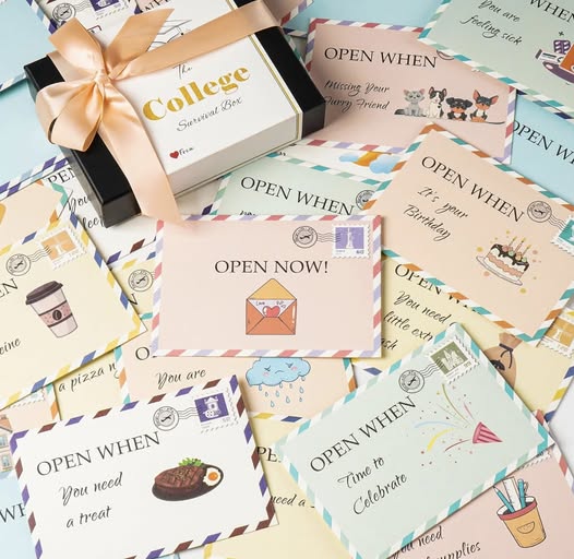 “Open When” treats for kids heading to college