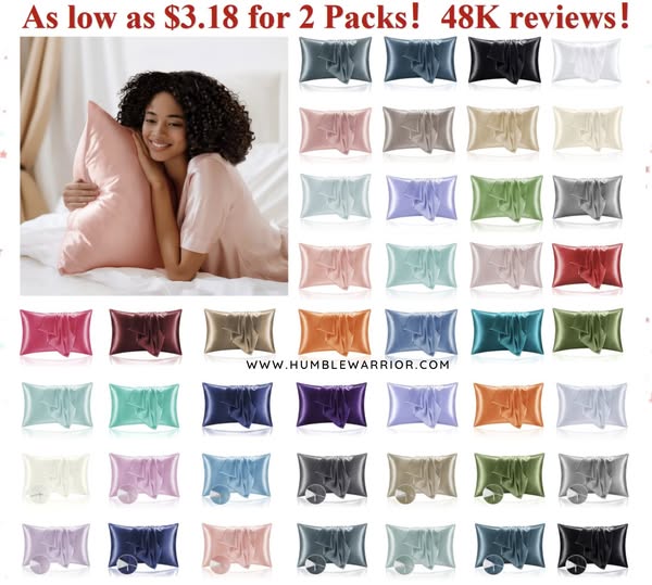 satin Bedelite pillowcases