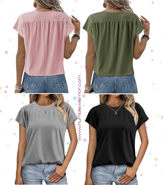 Cicy Bell Pleated T-Shirt