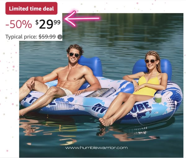 JOSEN Inflatable River Tube Float
