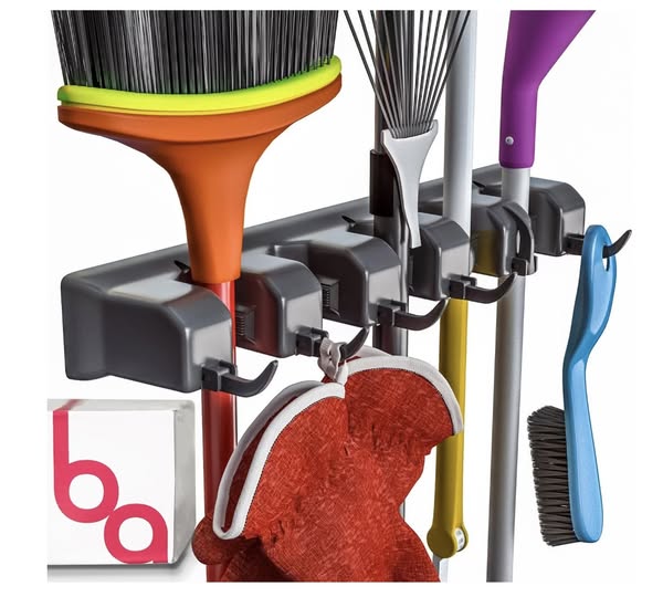Berry Ave mop, broom and shovel organizer