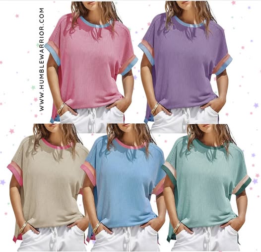 Tankaneo ribbed short sleeve top