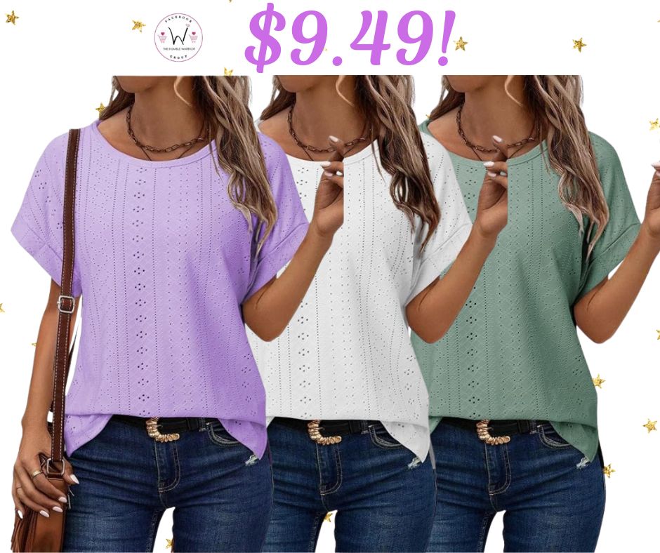 Eyelet Embroidered Top!