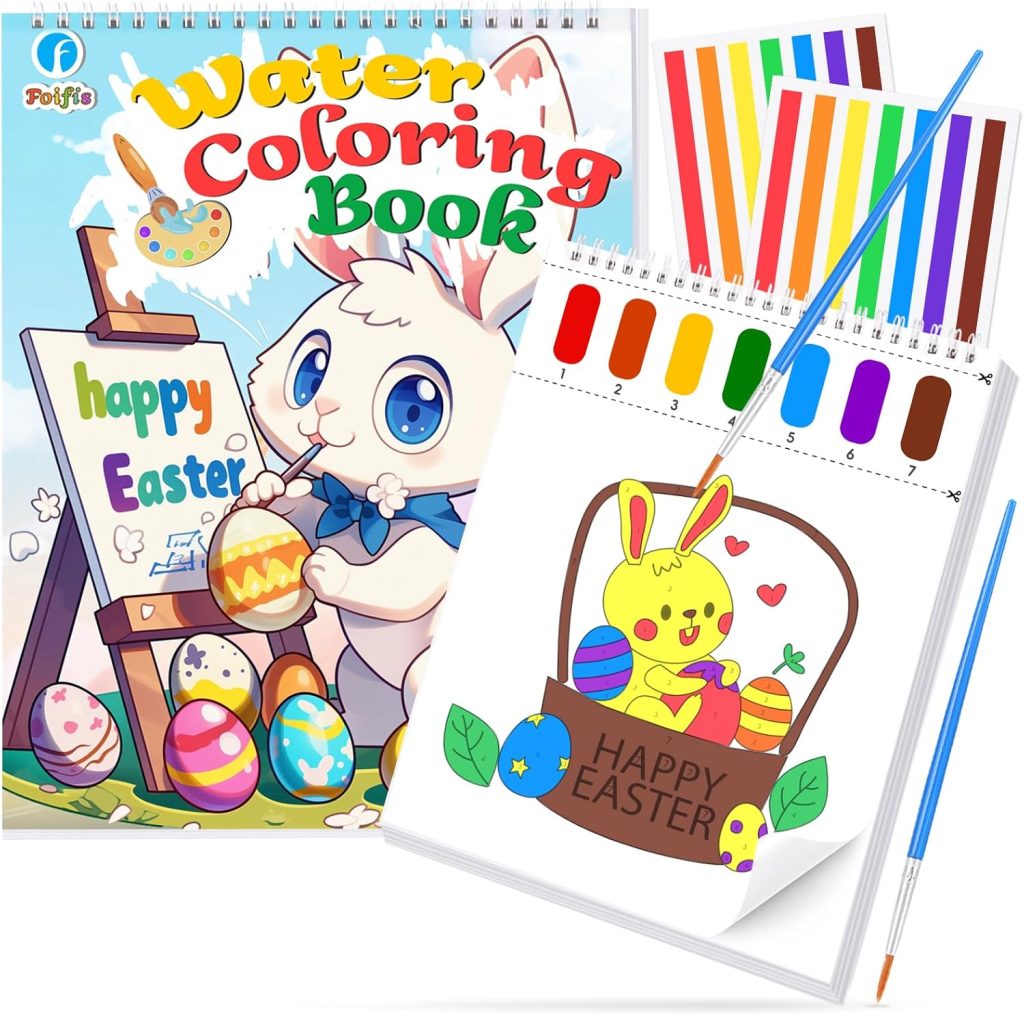 Easter Paint with Water Coloring Book