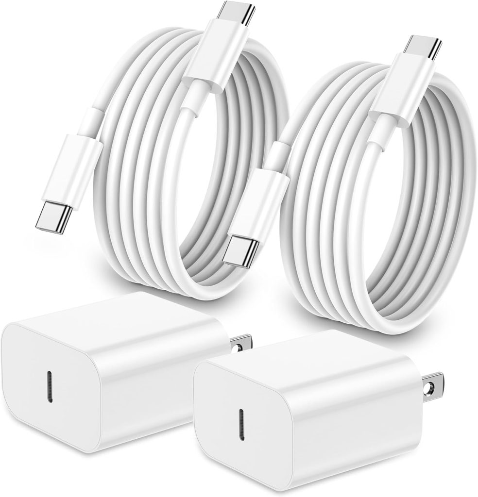 2 pack of USB C to C Charging chords