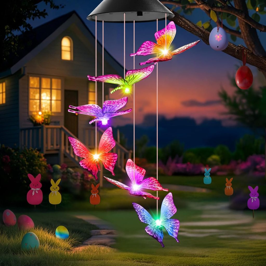 Solar Butterfly Wind Chimes!