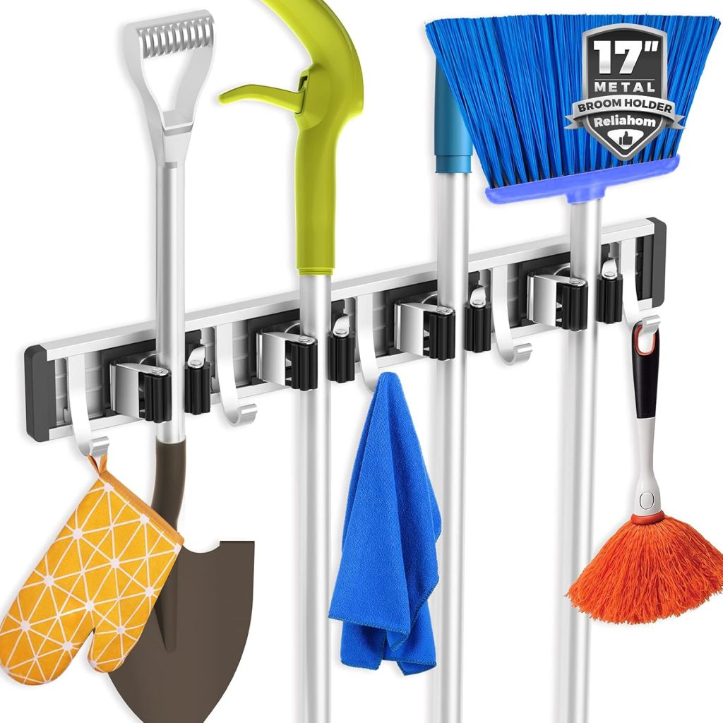 Wall Mounted Broom & Mop Holder!