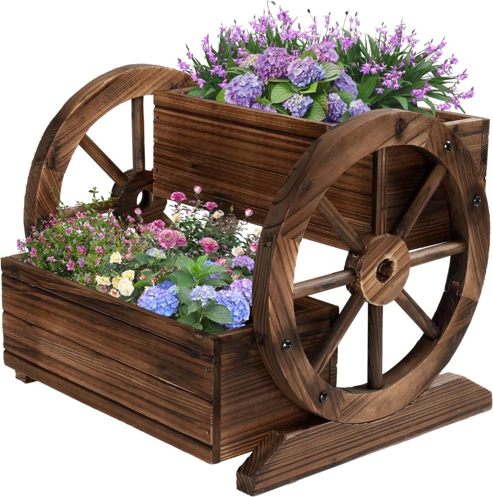 Wooden Wagon Planter Box!