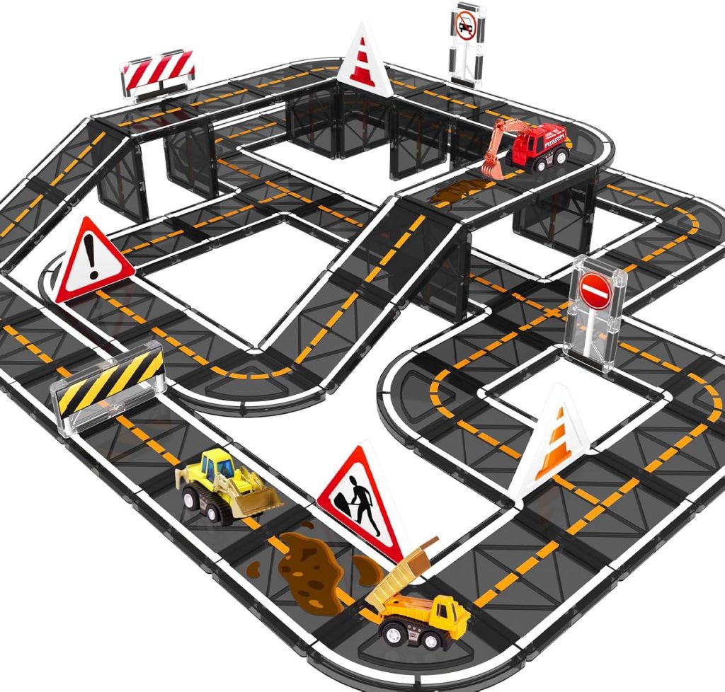 Magnetic Road Tile Set