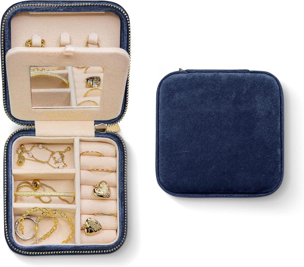 Velvet Travel Jewelry Box