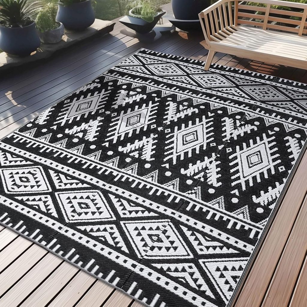 Olanly 5’x8′ Reversible & Waterproof Outdoor Mat!