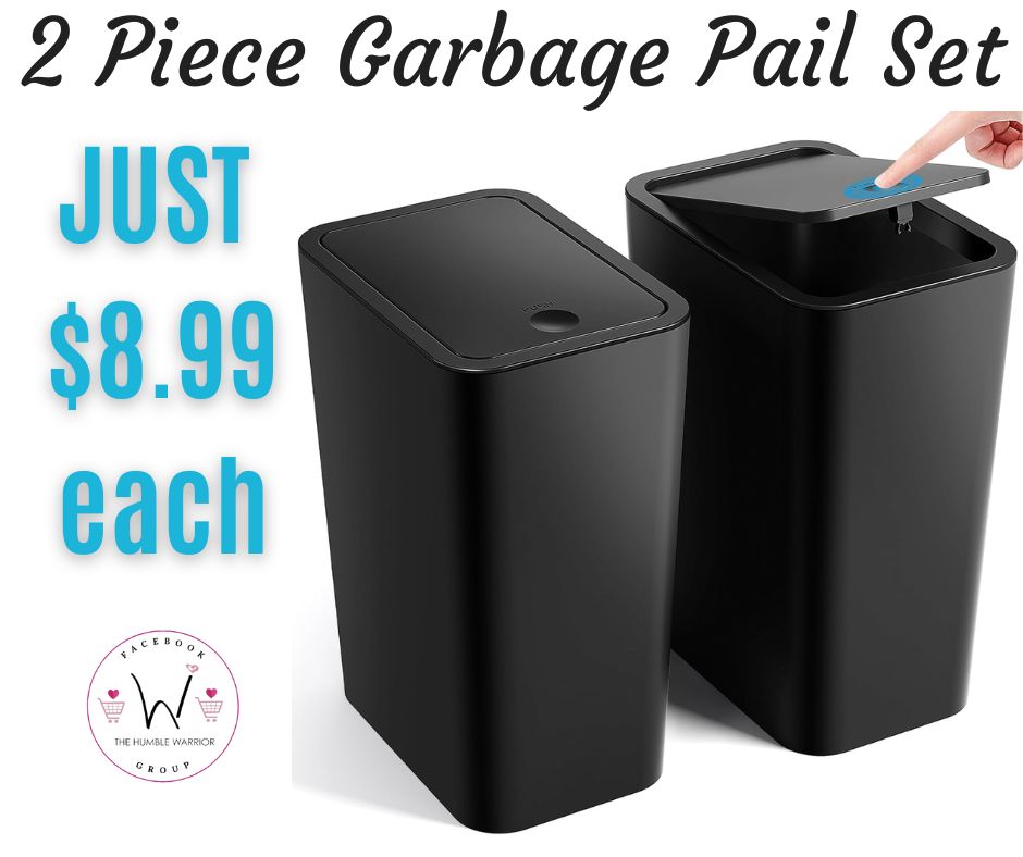 2 pack trash cans