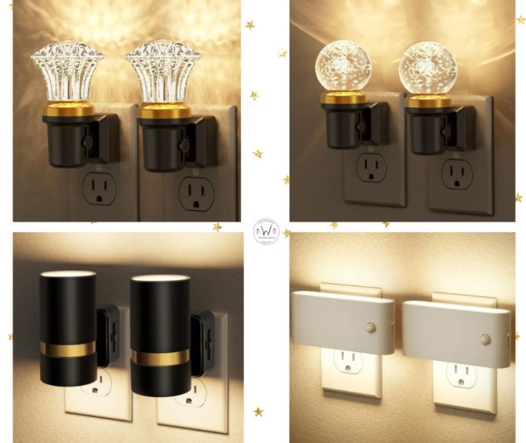 JandCase 2 pack plug-in dimmable night lights