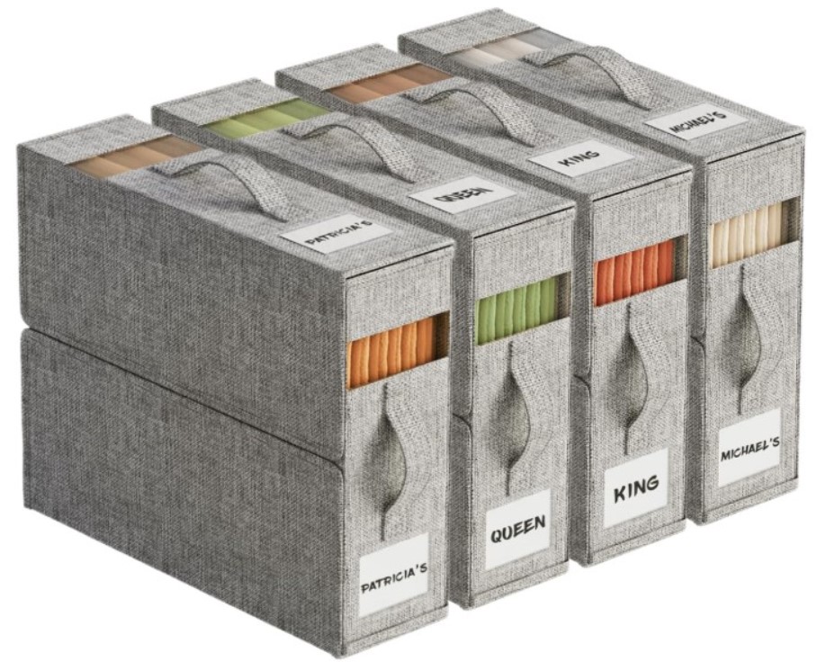 Foldable sheet storage box organizers!!