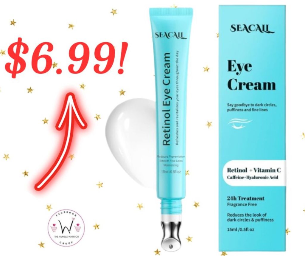 Seacall Retinol Eye Cream with Hyaluronic Acid and Caffeine!