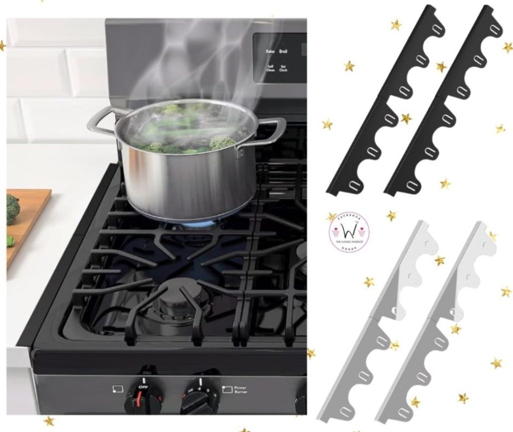 2-Pack of stainless steel stove counter gap covers!