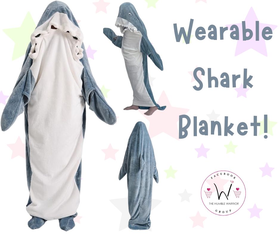 Shark Wearable Blanket Hoodie