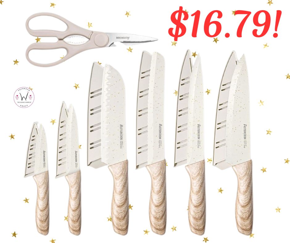Astercook Kitchen Knife Set and Kitchen Shears!